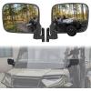 imageSAUTVS Side Mirrors Rearview Mirror Kit for Polaris Ranger XP 1000 Ranger 1000 20182025 Folding Side Mirrors and Center Convex Rear View Mirror for Polaris Ranger XP 1000 Ranger 1000 Crew 201820