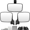 imageSAUTVS Side Mirrors Rearview Mirror Kit for Polaris Ranger XP 1000 Ranger 1000 Folding Side Mirrors Center Convex Rear View Mirror for Polaris Ranger XP 1000 Ranger 1000Crew 20182025 Accessories