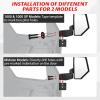 imageSAUTVS Side Mirrors for Ranger XP 1000 Northstar Door Mounted Side View Mirrors for Polaris Ranger XP 1000Ranger 1000 Crew MidSize 570 SP Pro XD FullSize 20182025 Accessories2PCS 2889241