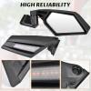 imageSAUTVS Side View Mirrors with Light for Can Am Maverick X3 Adjustable Folding Rear View Side Mirrors with LED Turn Signal Lights for Can Am Maverick X3 MAX DS RS Turbo R 20172025 Accessories