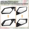 imageSAUTVS Side View Mirrors with Light for Can Am Maverick X3 Adjustable Folding Rear View Side Mirrors with LED Turn Signal Lights for Can Am Maverick X3 MAX DS RS Turbo R 20172025 Accessories