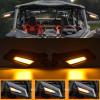 imageSAUTVS Side View Mirrors with Light for Can Am Maverick X3 Adjustable Folding Rear View Side Mirrors with LED Turn Signal Lights for Can Am Maverick X3 MAX DS RS Turbo R 20172025 Accessories
