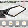 imageSAUTVS Side View Mirrors with Light for Can Am Maverick X3 Adjustable Folding Rear View Side Mirrors with LED Turn Signal Lights for Can Am Maverick X3 MAX DS RS Turbo R 20172025 Accessories
