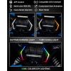imageSAUTVS Smart RGB LED Accent Fang Lights for Polaris RZR XP 1000 XP Turbo 20192023 RZR Trail S 20212025 Accessories App Controlled Colors Turn Signals Startup Animation Music Sync Signature Lights