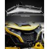 imageSAUTVS Smart RGB LED Signature Fang Lights for Maverick R App Controlled Colors Turn Signals Startup Animation Music Sync Lights for CanAm Maverick R MAX X RS 2024 Models Accessories