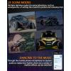 imageSAUTVS Smart RGB LED Signature Fang Lights for Maverick R App Controlled Colors Turn Signals Startup Animation Music Sync Lights for CanAm Maverick R MAX X RS 2024 Models Accessories