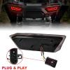 imageSAUTVS Smoked Black LED Rear Brake Stop Lights Taillights Tail Lamps for Polaris RZR 900 1000 S XP 4 Turbo 20142019 RZR Trail S 900 1000 20202023 Accessories 2PCS 2412341 2412342