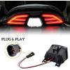 imageSAUTVS Smoked Black LED Tail Light for Can Am Spyder UTV Rear Taillight Reverse Light Assembly for CanAm Spyder F3 All Models Accessories 1PCS
