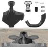 imageSAUTVS Snorkel Kit Horn for CanAm Outlander 570 850 1000 XMR 1324 Raised Hood Vent Intake Air Relocation Extend Kit for Can Am Outlander 570 850 1000 XMR 20132024 Accessories Replace 715002518