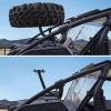 imageSAUTVS Spare Tire Carrier Holder for Teryx KRX 1000 Fits Up to 37quot Tire Steel Powder Coated Heavy Duty Spare Tire Mount Holder for Kawasaki Teryx KRX 1000 20202025 Accessories