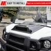 imageSAUTVS Sport Hood Scoop Kit for Kawasaki Mule Pro Carbon Fiber Pattern Turbo Hood Scoop with Mesh Grill for Kawasaki Mule Pro FXT DXT DX FX FXR 20152025 Accessories