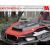 imageSAUTVS Sport Hood Scoop for Polaris General 1000 EPS 20162018 Carbon Fiber Pattern Turbo Hood Scoop Front Vented Cover with Grille Kit for Polaris General 10004 1000 EPS 2016 2017 2018 Accessories