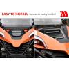 imageSAUTVS Sport Hood Scoop with LED Spotlight for CFMOTO ZFORCE 950 2024 Sporty Front Hood Cover with Auxiliary Light Kit for CFMOTO ZFORCE 950 HO EX Sport 20202024 Accessories