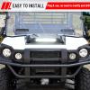 imageSAUTVS Sport Hood Scoop with LED Spotlight for Kawasaki Mule Pro Carbon Fiber Pattern Hood Scoop with LED Auxiliary Light Kit for Kawasaki Mule Pro FXT DXT DX FX FXR 20152025 Accessories