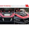 imageSAUTVS Sport Hood Scoop with LED Spotlight for Polaris General 1000 EPS 20162018 Hood Scoop with LED Auxiliary Light Kit for Polaris General 10004 1000 EPS 2016 2017 2018 Accessories