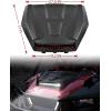 imageSAUTVS Sport Hood Scoop with LED Spotlight for Polaris General 10004 1000 EPS 20162022 Accessories Hood Scoop with LED Auxiliary Light KitReplace OEM 5456064