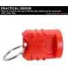 imageSAUTVS Sporty Key Holder for Polaris RZR Ranger Sportsman Red Ignition Key Cover Hard Case Shell Key Holder with Hole for Polaris RZR Ranger Sportsman General Accessories 1PCS