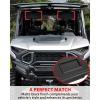 imageSAUTVS Sun Visors for Polaris Ranger XD 1500 PremiumNorthstar 2024 2025 Accessories PP AntiGlare Visor Extension Sun Shield Blockers with Adjustable Angle Replace OEM 2890571 2PCS