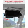 imageSAUTVS Sun Visors for Polaris Ranger XD 1500 PremiumNorthstar 2024 2025 Accessories PP AntiGlare Visor Extension Sun Shield Blockers with Adjustable Angle Replace OEM 2890571 2PCS