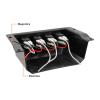 imageSAUTVS Switch Panel for Polaris RZR XP 1000 1418 Under Dash Switch Case with 4 Rocker Switches for Polaris RZR XP 1000 20142018 Accessories