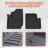 imageSAUTVS TPE AntiSlip Floor Mats for Polaris General 1000 XP 1000 1624 All Weather Protection Front Row Floor Liners Slush Mats for Polaris General 1000 General XP 1000 20162024 Accessories
