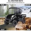 imageSAUTVS TPE Floor Mat for Kawasaki Mule Rubber Front Row Floor Liner All Weather Protection Slush Mat for Kawasaki Mule 600 610 SX 4X4 20052025 Accessories 1PCS Replace KAF600029