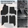 imageSAUTVS TPE Floor Mats for Kawasaki Teryx KRX4 Rubber Front and Rear Row Floor Liners All Weather Protection Slush Mats for Kawasaki Teryx KRX 4 1000 20232025 Accessories 4PCS