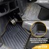 imageSAUTVS TPE Floor Mats for Polaris Ranger XP 1000 Crew 1925 Front and Rear Row Floor Liners All Weather Protection Slush Mats for Polaris Crew Ranger XP 1000 20192025 Accessories 4PCS