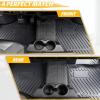 imageSAUTVS TPE Floor Mats for Polaris Ranger XP 1000 Crew 1925 Front and Rear Row Floor Liners All Weather Protection Slush Mats for Polaris Crew Ranger XP 1000 20192025 Accessories 4PCS