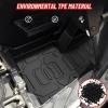 imageSAUTVS TPE Front AntiSlip Floor Mats Row Floor Liners for Polaris RZR PRO XPPRO RS 2020 2021 2022 2023 2024 2025 Accessories All Weather Protection Slush Mats