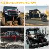 imageSAUTVS TPE Front Floor Mats for Polaris Ranger XD 1500  Crew 2024 2025 Front Row Floor Liners All Weather Protection Slush Mats for Polaris Ranger 1500 XD All Models 2024 2025 Accessories