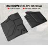 imageSAUTVS TPE Front Floor Mats for Polaris Xpedition XPADV 2024 Front Row Floor Liners All Weather Protection Slush Mats Floor Mats for Polaris Xpedition XP XP5 ADV ADV5 2024 Accessories 2PCS