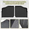 imageSAUTVS TPE Front Row Floor Mats Floor Liners for Polaris Ranger XP 900  Ranger XP 570 ampamp FullSize Diesel 20132019 Accessories All Weather Protection Slush Mats