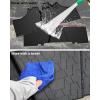 imageSAUTVS TPE Front and Rear Floor Mats for Kawasaki Mule Pro FXT DXT 20152025 Accessories Rubber Row Floor Liners Slush Mats Replace KAF080033 KAF080034 All Weather Protection