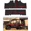 imageSAUTVS TPE Front and Rear Floor Mats for Kawasaki Mule Pro FXT DXT 20152025 Accessories Rubber Row Floor Liners Slush Mats Replace KAF080033 KAF080034 All Weather Protection