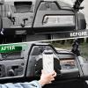 imageSAUTVS Tablet Phone Holder Compatible with Honda Pioneer 7002 7004 2023 2024 2025 Electronic Device Holder GPS Tablet Phone Mount with Storage Box for Honda Pioneer 700 20232025 Accessories