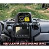 imageSAUTVS Tablet Phone Holder for Polaris Ranger XD 1500 Adjustable Electronic Device Holder GPS Navigator Mount with Storage Box for Polaris Ranger Crew1500 XD Northstar Ultimate 2024 2025 Accessories