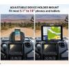 imageSAUTVS Tablet Phone Holder for Polaris Ranger XD 1500 Adjustable Electronic Device Holder GPS Navigator Mount with Storage Box for Polaris Ranger Crew1500 XD Northstar Ultimate 2024 2025 Accessories