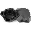 imageSAUTVS Tire Wheel Hub Caps for CanAm Defender Black Dust Center Hub Cap Covers for Can Am DefenderCommanderOutlanderMaverick 20152020 Accessories 4PCS