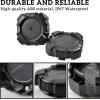 imageSAUTVS Tire Wheel Hub Caps for Polaris General 1000 Black Rim Center Cover Wheel Center Cap for Polaris General 10004 20162021 Accessories 4PCS Replace 1522498