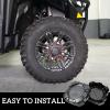 imageSAUTVS Tire Wheel Hub Caps for Polaris General 1000 Black Rim Center Cover Wheel Center Cap for Polaris General 10004 20162021 Accessories 4PCS Replace 1522498
