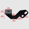 imageSAUTVS UTV LED Pod Light Mounting Bracket for Polaris RZR XP 1000 900 800 20142023 RustProof APillar LED Spot Work Light Mount Bracket Cube Metal Side Pillar Accessories 2PCS