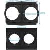 imageSAUTVS UTV Speakers Pod Enclosure for RZR Waterproof Universal 65quot Overhead Speaker Pods Box for Polaris RZR UTV Cart Accessories1PCS