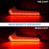 imageSAUTVS UTV Tail Lights Assembly for Polaris RZR XP 1000TurboSportsman 1823 Smoked Black LED Taillights Rear Lamps for Polaris RZR XP 1000 Turbo Sportsman 570 850 1000 20182023 Accessories2PCSRed