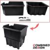 imageSAUTVS Under Seat Storage Box for Polaris Ranger 1000XP 1000CrewDiesel 20182025 Poly Underseat Combined Storage Bin Replace 2882910