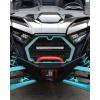 imageSAUTVS Waterproof Front Mesh Grill with LED Light Bar for Polaris RZR PRO XPPRO RPRO S 2025 Black Mesh Grille with Spotlight Replace OEM 5465595070 5459950070