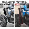 imageSAUTVS Wider Front Mud Flaps ampamp Rear Fender Flares Kit for Polaris RZR XPXP 4 1000 20142023 Accessories XXL Splash Proof Extended Guards Front Mud Flaps and Rear Fender Flares Set 6PCS