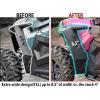 imageSAUTVS XXL Front Fender Flares for Polaris RZR XP 1000  TurboS 1000  RZR Trail  900900 S Wider Extended Front Mud Flaps Mud Guards 20142023Replace 2881985 2PCS