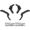 imageSAUTVS XXL Wider Fender Flares for Kawasaki Teryx KRX4 1000 Front Rear Extended Mud Flaps Mud Guards Extension for Kawasaki Teryx KRX 4 1000 2023 2024 2025 Accessories