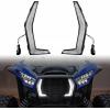 imageSmoked Black LED Tail Lights Tail Lamps ampamp LED Grille Accent Lights for Kawasaki Teryx KRX